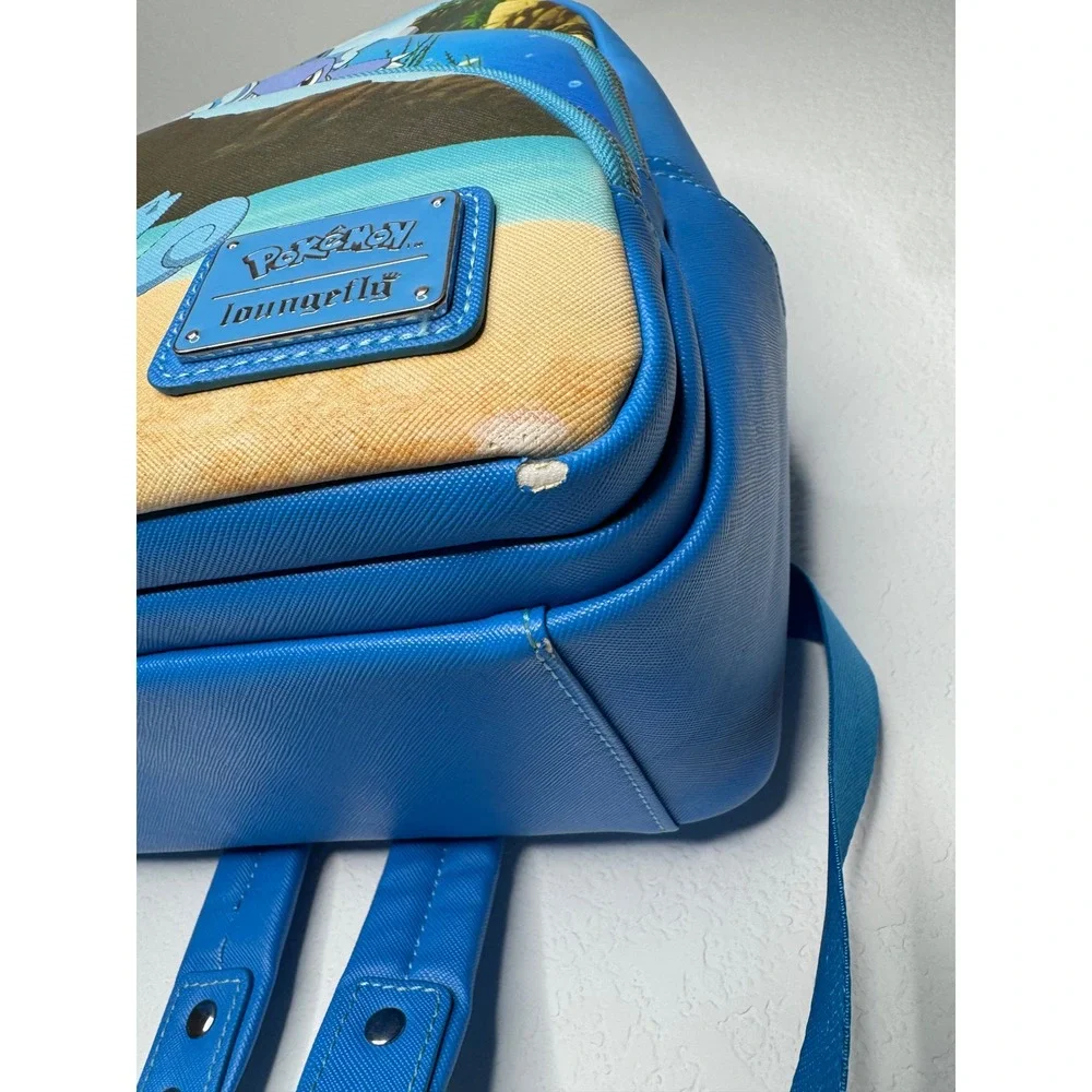 Loungefly Pokemon Squirtle Wartortle Blastoise Evolution Mini‎ Backpack Blue